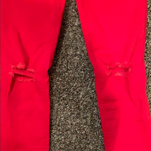 NEW Express Red Ankle Legging Mid Rise - Picture 2 of 5